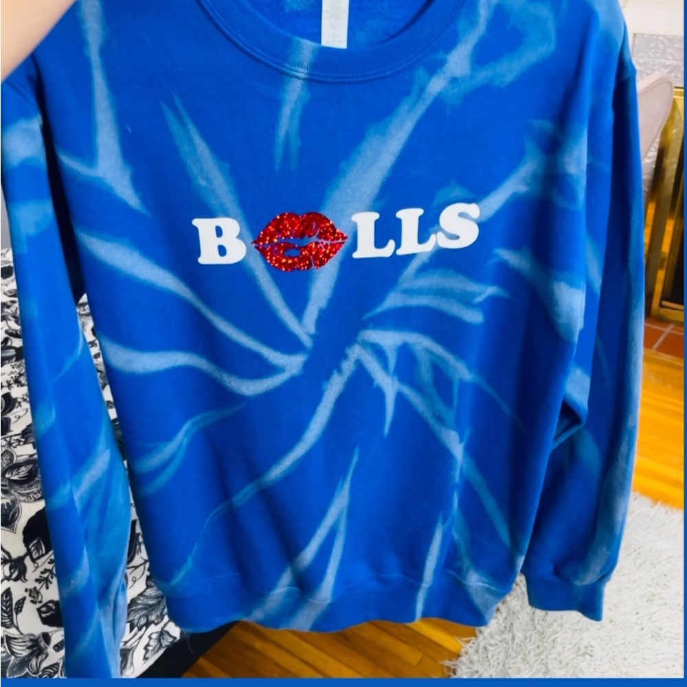 Buffalo bills bleached sweatshirt